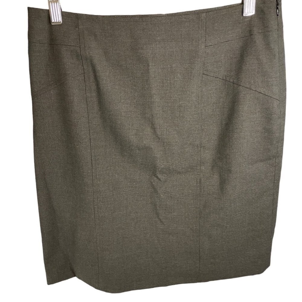 Coldwater Creek Brown Cotton Straight Pencil Skirt Sz 10P